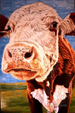 vaca santa Pinturas al óleo